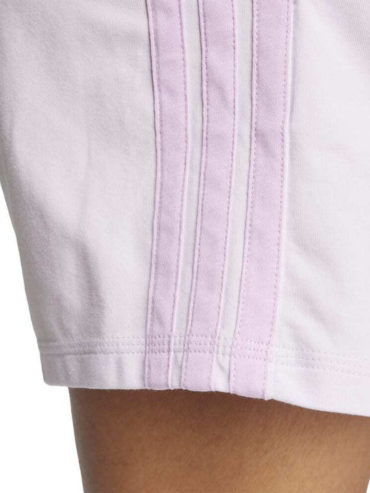 Essentials 3-Stripes Γυναικείο Αθλητικό Σορτς Ροζ
