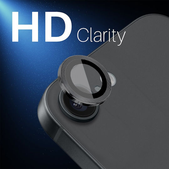 Schutz Kameraschutz Gehärtetes Glas Black für das Apple iPhone 16e