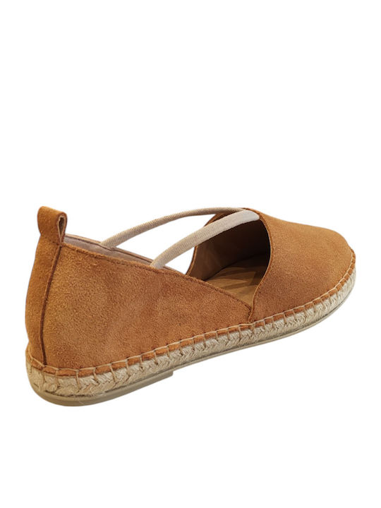Women's Suede Espadrilles Tabac Brown