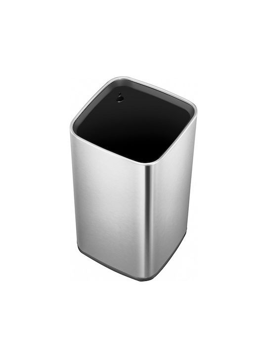 Trash Bin Eko Laguna Open Top 12 Liters 1 Compartment Stainless Steel