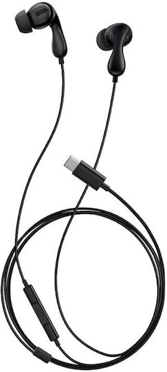 Baseus Encok Cz20 In-Ear Freisprecheinrichtung Kopfhörer mit Stecker USB-C Schwarz