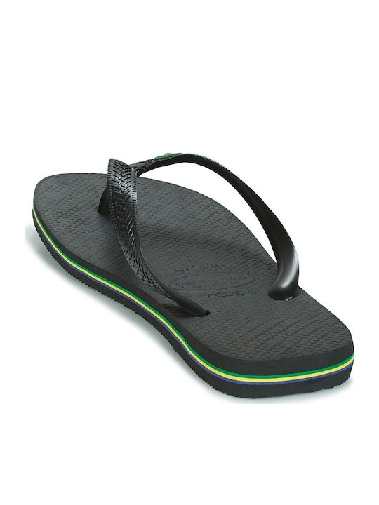 Brasil Logo Men's Flip Flops Black