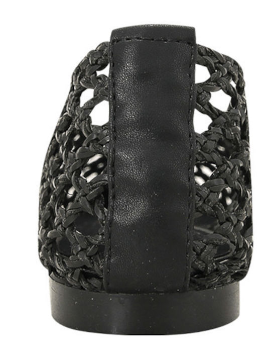 Leather Ballerinas Black