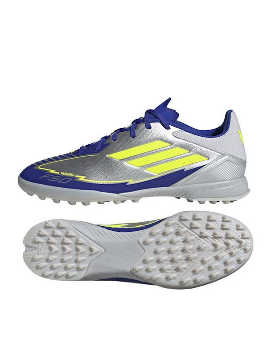 adidas F50 League Ποδοσφαιρικά Παπούτσια με Σχάρα TF Ασημί