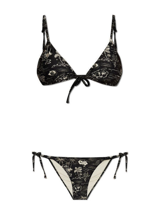 Bikini Set Triangle Black Almond