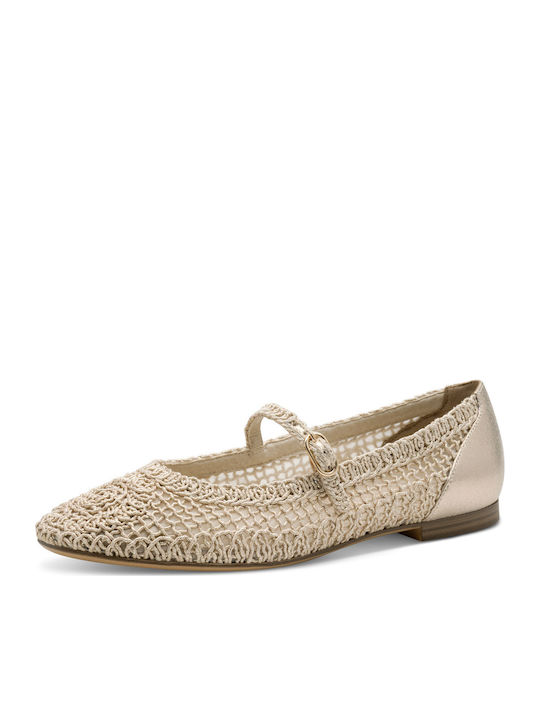 Tamaris Damen Ballerinas Gold Tamaris Damen Ballerinas Gold