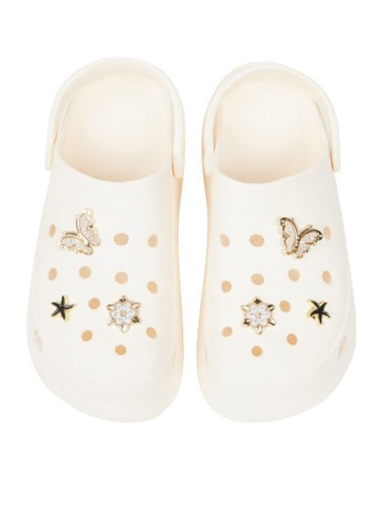 Sonimix Damen Clogs Beige