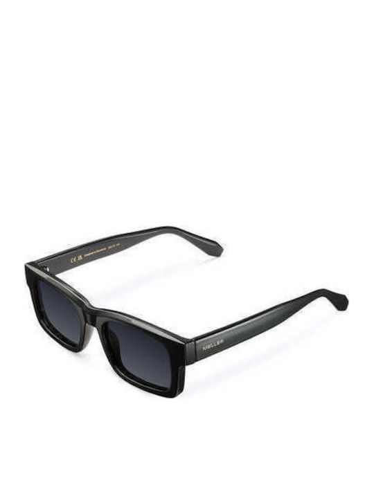 Meller Herren Sonnenbrille mit Schwarz Kunststoff Gestell und Schwarz Polarisiert Linse RUD-TUTCAR
