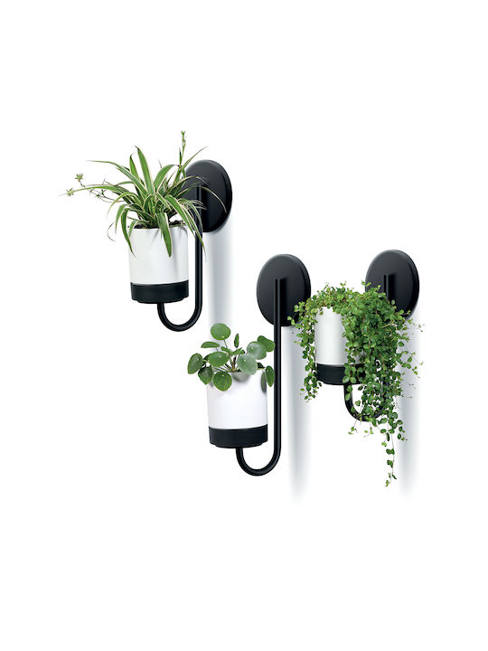 Prosperplast Set 3 Töpfe Kunststoff White