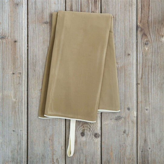 Nima Riva Microfiber Body Double-Sided Towel Gold Brown 160x90cm
