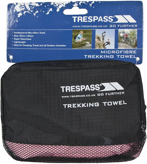 Trespass Mikrofasertuch Gesicht Antibakteriell Rosa 90x45cm