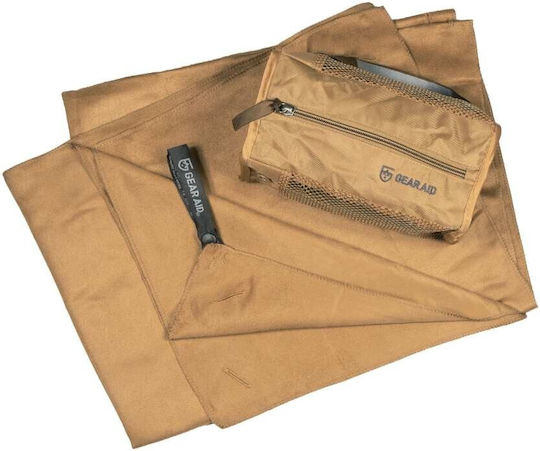 Gear Aid Πετσέτα Microfiber Σώματος Αντιβακτηριδιακή σε Θήκη Καφέ 155x90εκ.