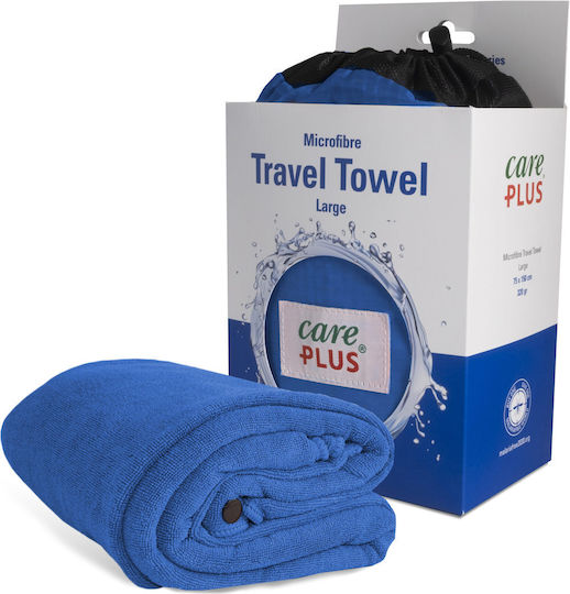 CarePlus Πετσέτα Microfiber Σώματος σε Θήκη Μπλε 150x75εκ.