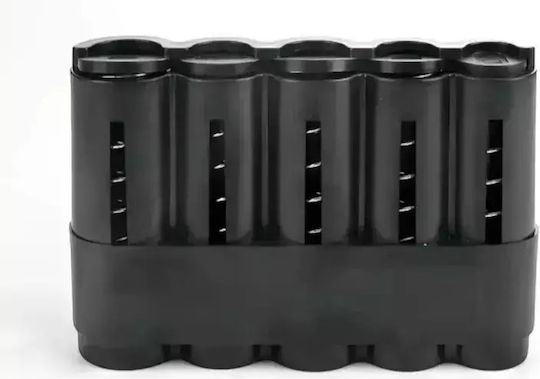 Plastic Portable Coin Holder with 5 Number of Spit 8.2x12.5cm Coin holder