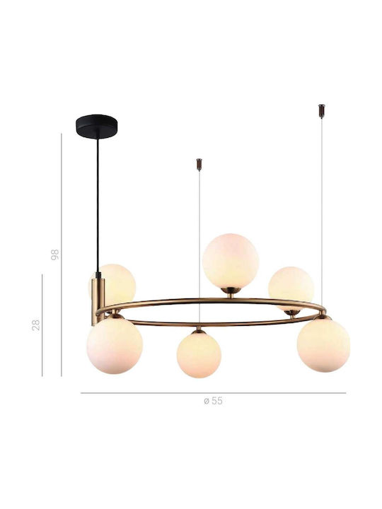 Italux Pendant Light Gold