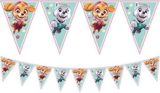 Procos Garland for Paw Patrol Party in Pink Colour 18cm