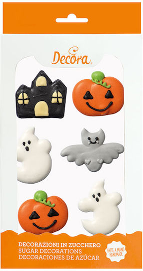 Decora 6 Halloween Fantasy Zucker Dekorationen