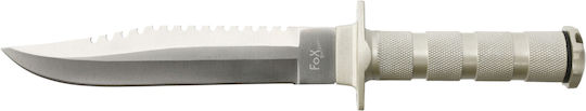 Fox Outdoor Μαχαίρι Επιβίωσης σε Δερμάτινη Θήκη