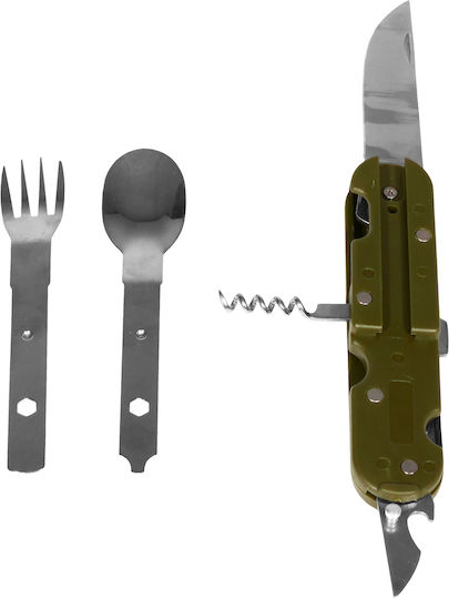 MFH Cutlery Set Μαχαίρι Μαύρο σε Θήκη