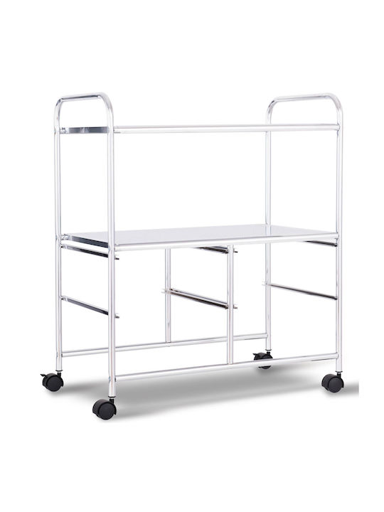 Drawers Storage Made of Metal & Plastic with 4 Drawers L58.5xW37xH75cm