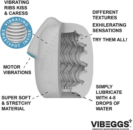 Vibeggs Masturbator με Δόνηση