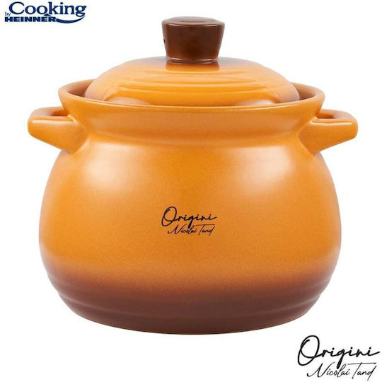 Heinner Oala Ceramica Ceramic Round Heat-Resistant Cookware with Lid 6000ml