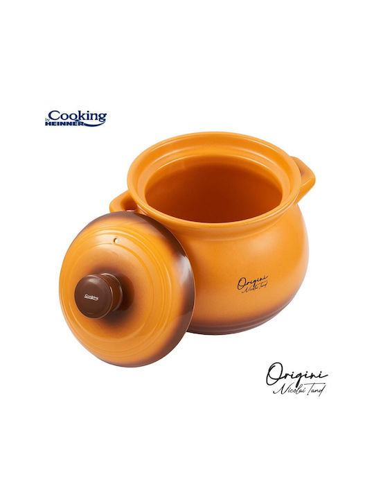 Heinner Oala Ceramica Ceramic Round Heat-Resistant Cookware with Lid 6000ml