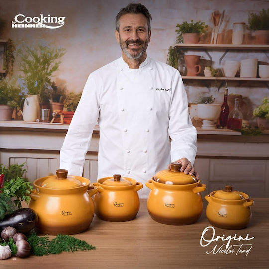 Heinner Oala Ceramica Ceramic Round Heat-Resistant Cookware with Lid 6000ml