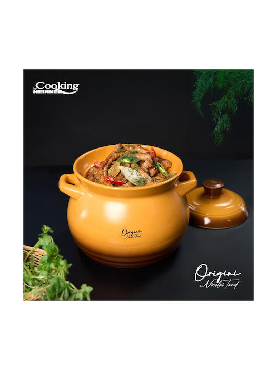 Heinner Oala Ceramica Ceramic Round Heat-Resistant Cookware with Lid 6000ml