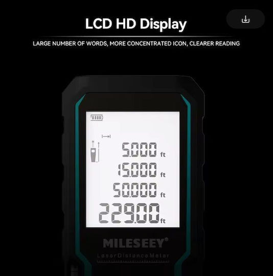 Mileseey Laser Distance Meter X6 with Range up to 400m