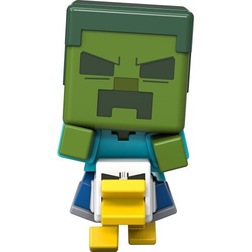Ouă Figurine Mini Mattel Mcm Mini Zcj Minecraft Zombie Călărind