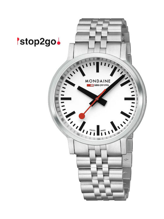 Mondaine Watch with Battery Mechanism Mondaine Watch with Battery Mechanism