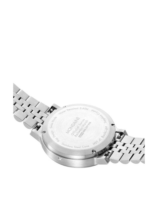 Γυναικείο Ρολόι 41mm Μπαταρίας με Ασημί Μεταλλικό Μπρασελέ
