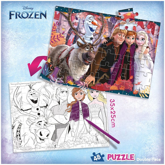 Puzzle Lisciani Frozen Double-sided Puzzle 48 Pieces