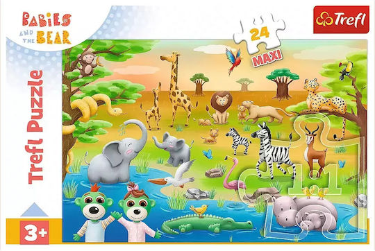 Puzzle Maxi 24 Safari Bobaski Kazstudio 14373