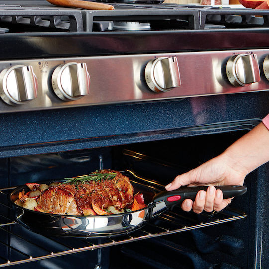 Tefal Ingenio Cook Eat Set De Tigăi Din Oțel Inoxidabil Argintiu Cu Acoperire Antiaderentă 2 Piese