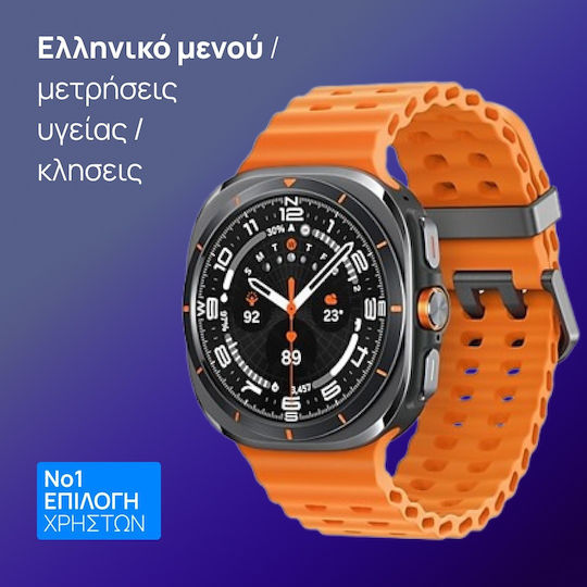 NO.1 Watch Ultra 35mm with Heart Rate Monitor (Black Case / Black Silicone Strap)