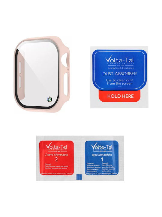 Volte-Tel Carcasă de Plastic în culoarea Roz pentru Apple Watch 10 42mm
