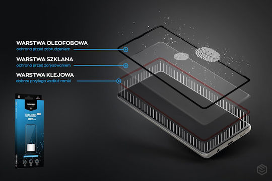 MyScreenPROTECTOR 5D Full Glue Tempered Glass Μαύρο (Moto G55)