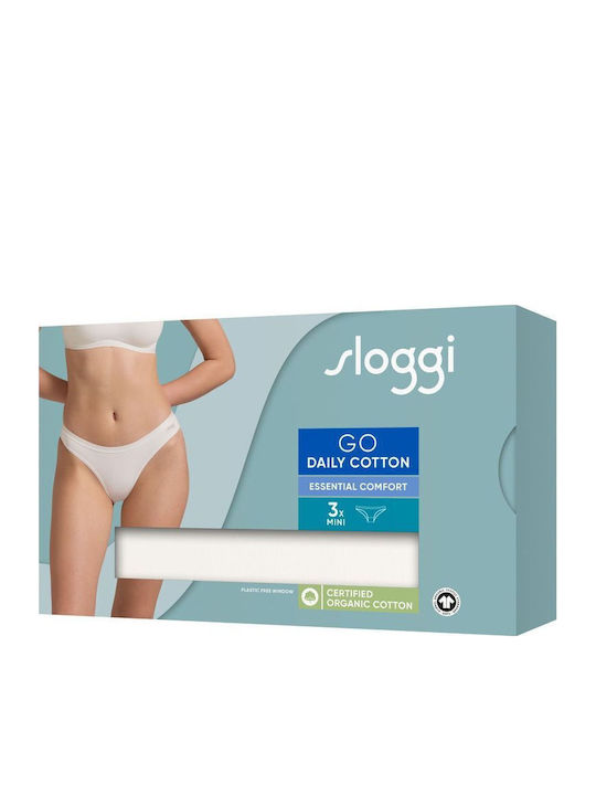 Βαμβακερά Дамско Слип 3Pack Cream