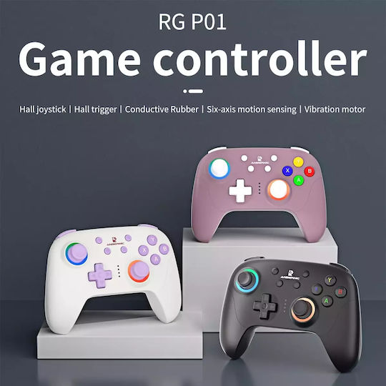 Anbernic RGP01 Wireless Gamepad with Hall Effect Sticks for Android PC Switch iOS Black