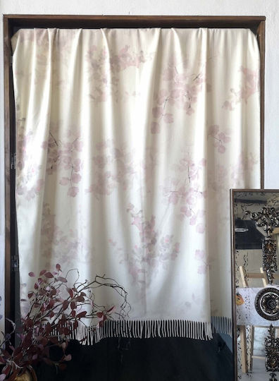 Cotton Club Doppelbettdecke mit Fransen 210x240cm Beige