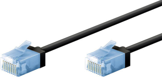 Goobay U/UTP Cat.6a Ethernet Netzwerkkabel 3m Schwarzes
