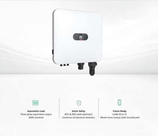 Huawei Hybrid Unbalanced Load Inverter Inverter Ισχύος 12000W (Τριφασικό) SUN2000-12K-MAP0