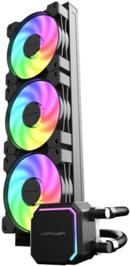 LC-Power Jet Flow Sisteme De Răcire Cu Apă AIO CPU Cu 3 Ventilatoare 120mm Și Led Argb