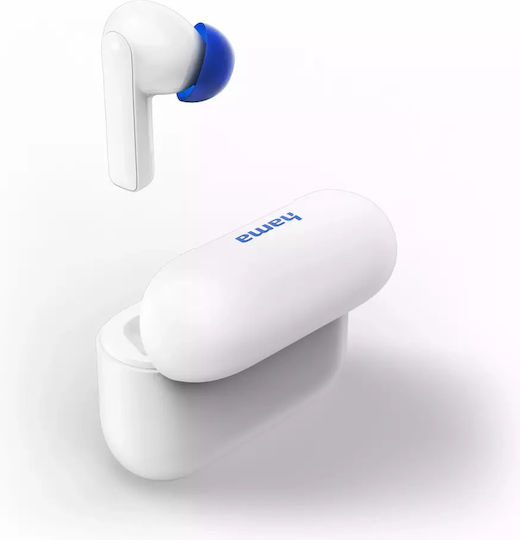 HAMA Passion Clear II In-ear Bluetooth Handsfree Căști cu Carcasă de Încărcare Alb