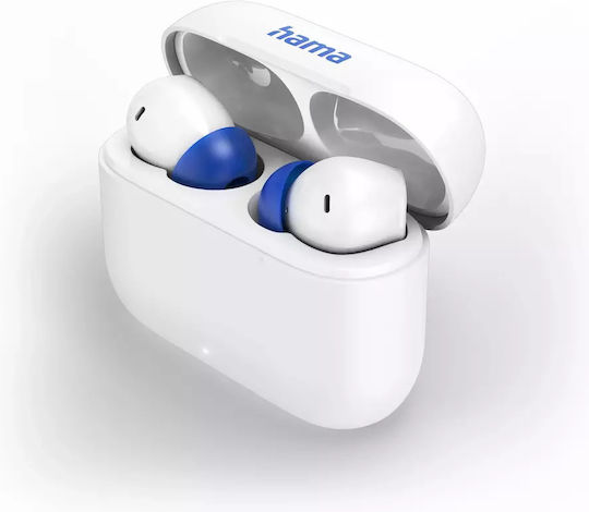HAMA Passion Clear II In-ear Bluetooth Handsfree Căști cu Carcasă de Încărcare Alb