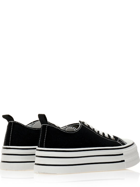 Γυναικεία Flatforms Sneakers Μαύρα