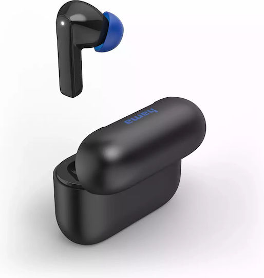 HAMA Passion Clear II In-ear Bluetooth Handsfree Ακουστικά με Θήκη Φόρτισης Μαύρα