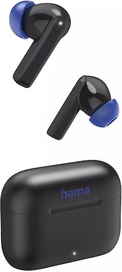 HAMA Passion Clear II In-ear Bluetooth Handsfree Ακουστικά με Θήκη Φόρτισης Μαύρα